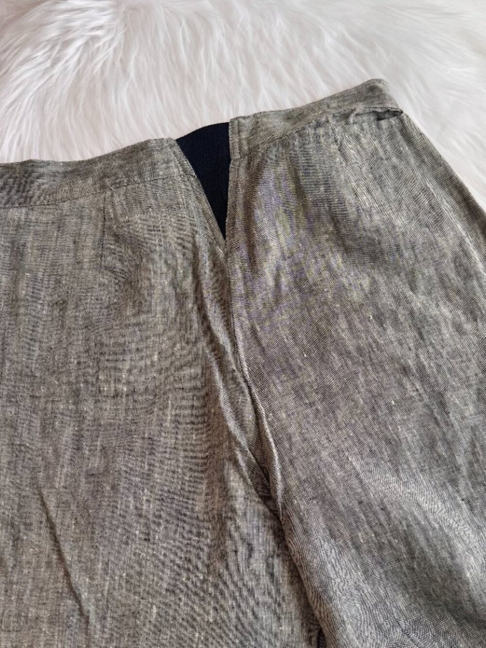 FLAX By JEANNE ENGELHART 100% Linen Women's Wide Leg Pants - Picture 8 of 9